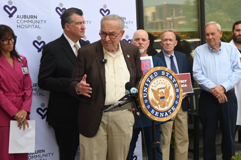 Sen. Schumer Visits Auburn Hospital to Continue Urge Action on Medicaid Cuts