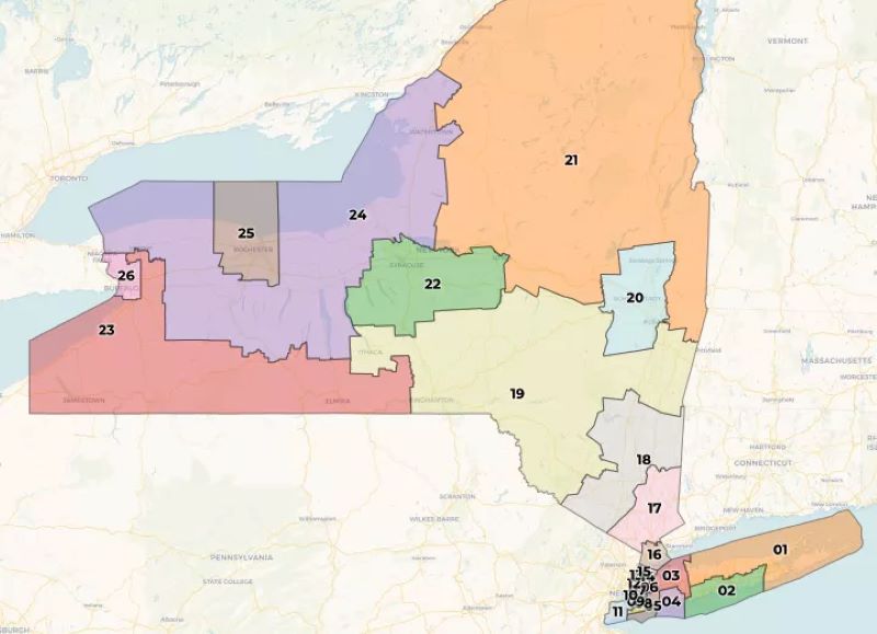 Proposed Congressional District Lines Would Split Cayuga County