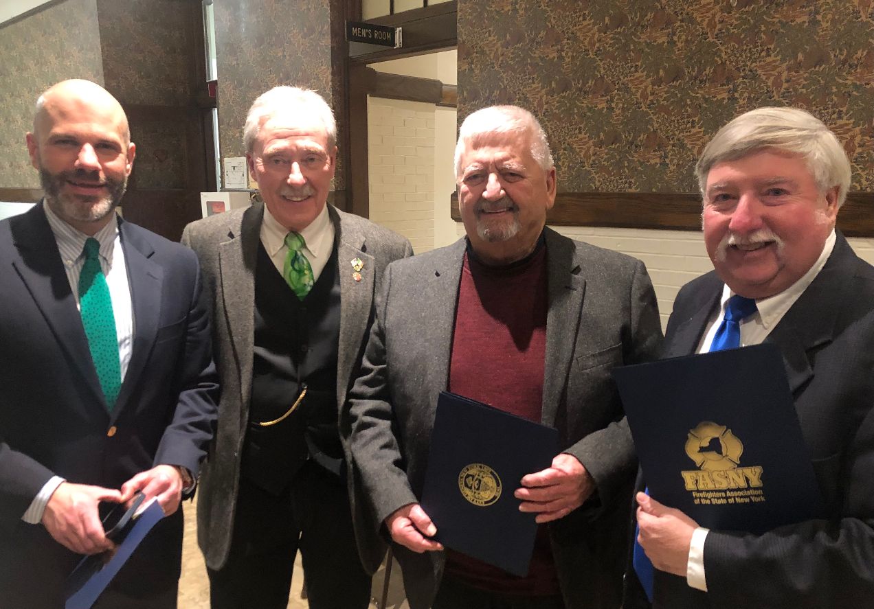 Four Nestor Hose Co. Members Recognized for 50 Years of Service