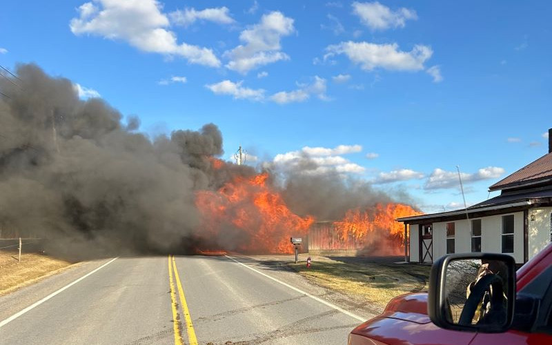 Firefighters Prevent Garage Fire From Spreading in Steuben County
