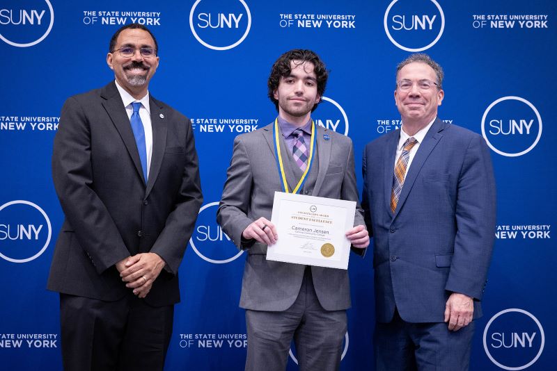 Alpine Man Wins SUNY Award for Student Excellence