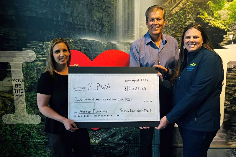 Seneca Lake Wine Trail Donates $5K to Pure Waters