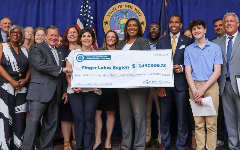 State Distributes JUUL Settlement Funds to the Finger Lakes