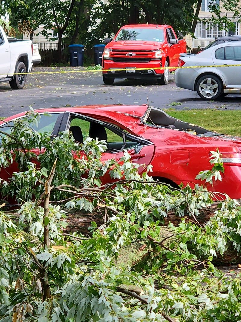 Strong Thunderstorms Rip Thru The Region