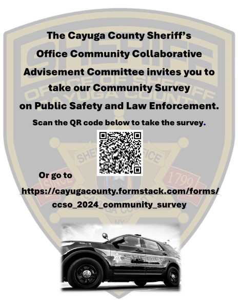 Cayuga Sheriff’s Office Seeks Input Through Community Survey