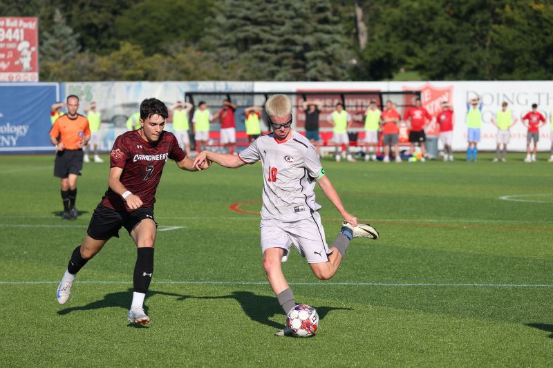 Botterill Scores Four in CCC Men’s Soccer Win