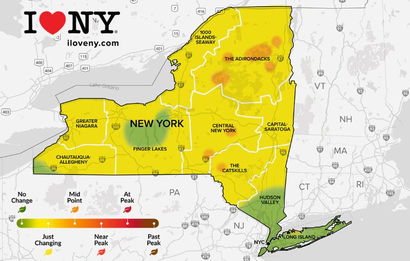 Week Two I LOVE NY Fall Foliage Report Released