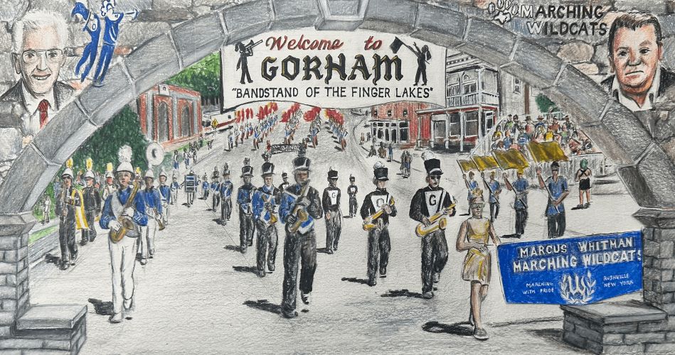 Mural Commissioned to Honor Gorham Pageant of Bands