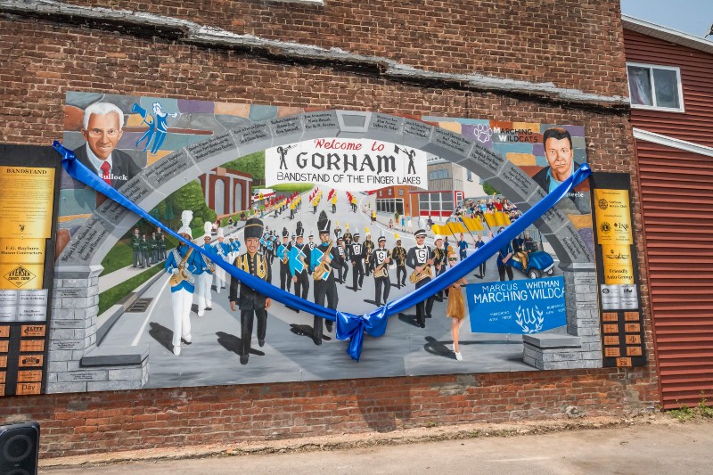 Mural Forever Remembers Gorham’s Pageant of Bands