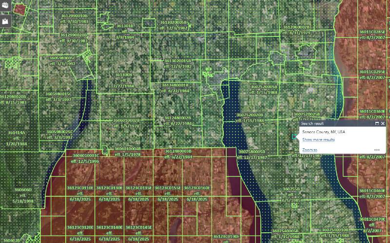 Public Invited to Review Flood Maps in Seneca County