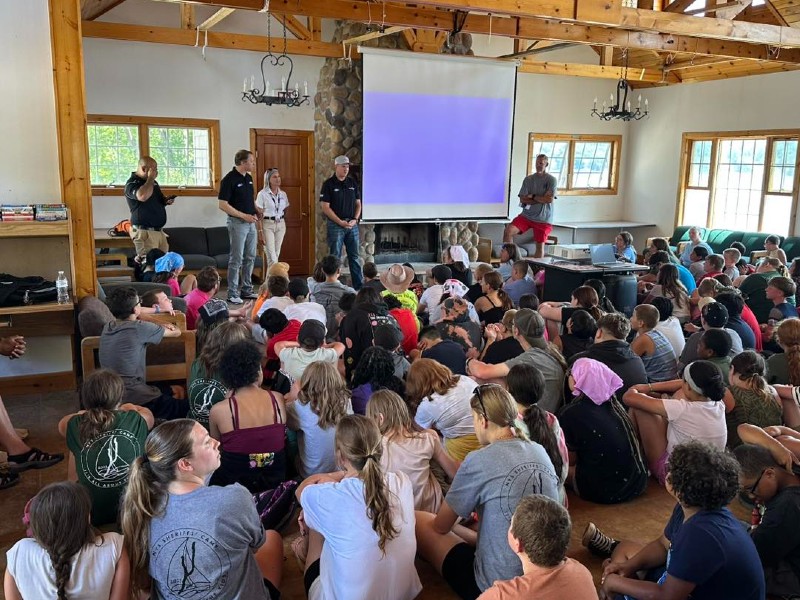 NASCAR Champion Keselowski Visits Sheriff’s Camp on Keuka Lake