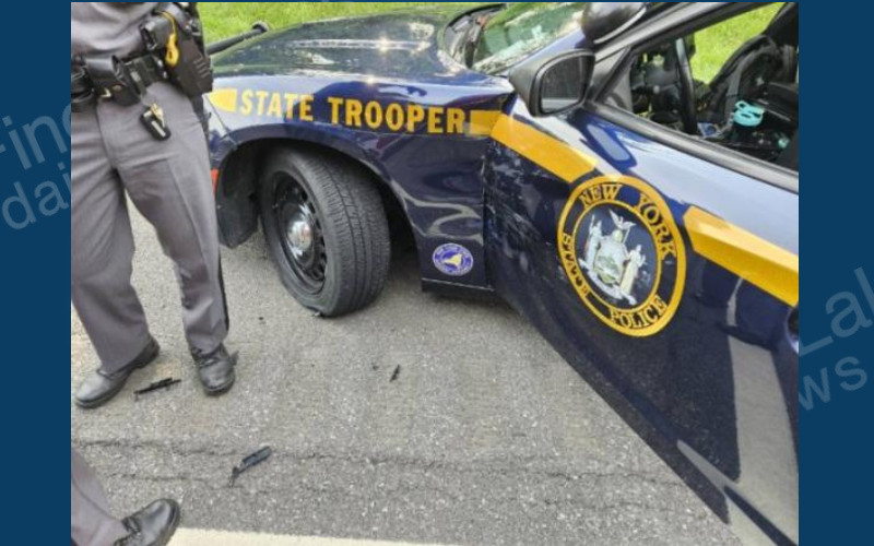 State Trooper Injured in Thruway Crash During Traffic Stop