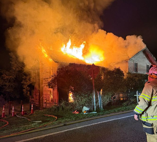 Canandaigua House Destroyed in Late-Night Fire; One Dog Killed