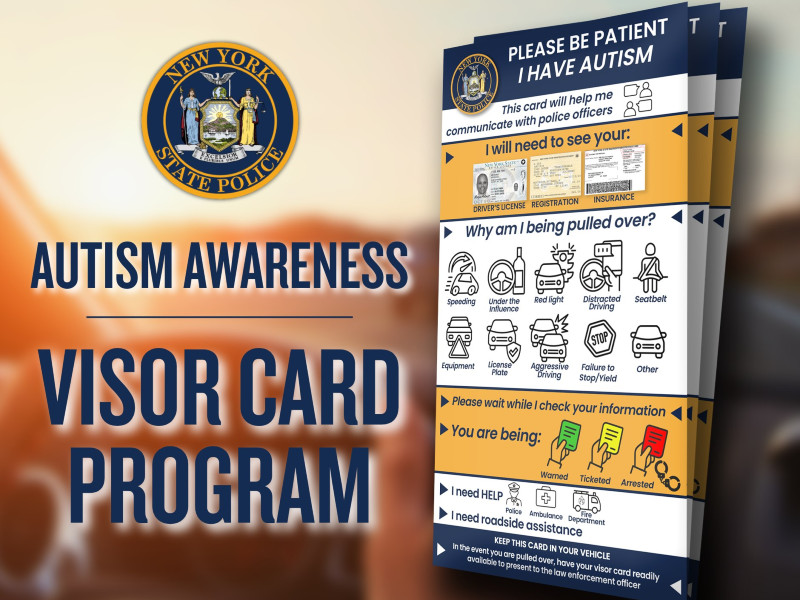 State Police Launch Autism Awareness Visor Card Program