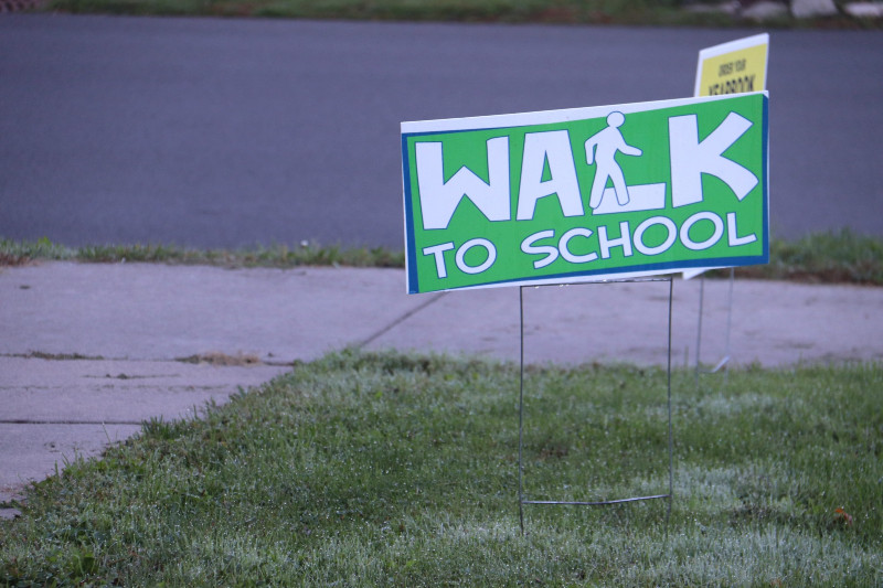 Cayuga County Schools Take Part in Walk to School Day