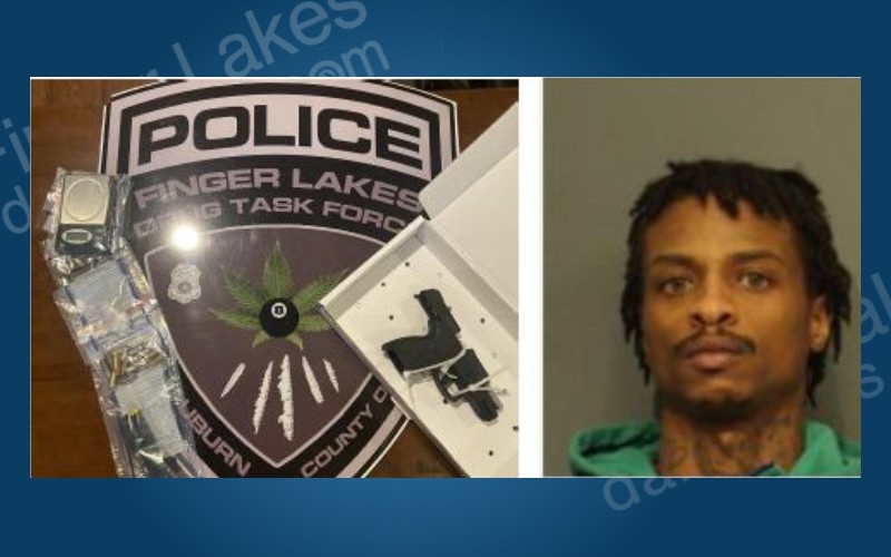 Syracuse Man Sentenced for Selling Drugs, Illegal Gun Possession in Auburn