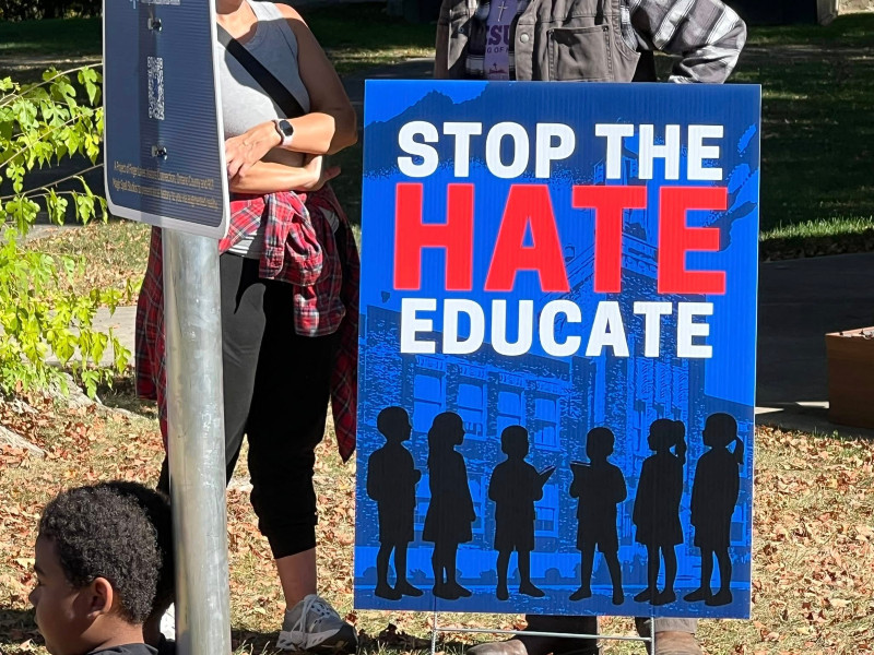 Protesters Rally in Naples After Teacher Placed on Leave