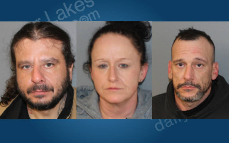 Three Arrested After Meth Investigation Leads to Search Warrant in Seneca Falls