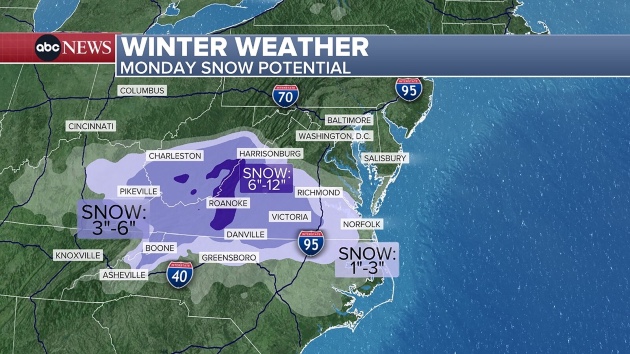 Winter weather hits Midwest, East as Pacific Northwest braces for atmospheric river