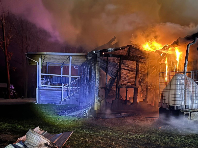 Overnight House Fire in Throop Displaces Three