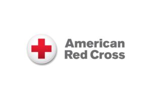 The American Red Cross logo, featuring a red cross on a white circle next to the organization's name.
