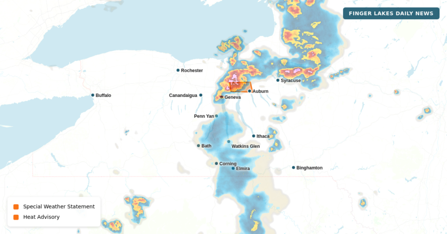 Weather alert map as of 1:02 pm, Jun 10